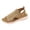 Khaki, variant on Womens Slip On Sneaker Sandals with Arch Support Breathable Mesh Walking Sandals Lightweight Wedge Sole Open Toe Shoes Stretchy Knit Upper Comfortable Casual Footwear for Travel Nursing, US Size: 5