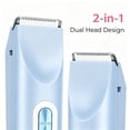 thumbnail image 5 of EXLEAF 2-in-1 Waterproof Painless Trimmer for Women – Dual Head Electric Razor, Pubic & Body Hair Shaver, Gift for Her, 5 of 7