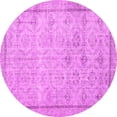 thumbnail image 1 of Ahgly Company Indoor Round Persian Pink Traditional Area Rugs, 7' Round, 1 of 4