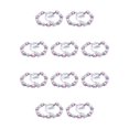 thumbnail image 3 of Guardurnaity Hermosa de bolas de diamantes de imitación hecha a mano en forma de corazón cadenas de bricolaje elegante brazalete de amistad para Rosado 10Conjunto, 3 of 6
