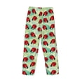 thumbnail image 3 of Lsque Red Ladybugs And Leaf Print Men's Pajama Pants, Lounge Pant - Comfortable Home Wear,Elastic Waistband, Stylish Design-Medium, 3 of 9