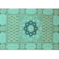 thumbnail image 1 of Ahgly Company Indoor Rectangle Abstract Light Blue Modern Area Rugs, 4' x 6', 1 of 4