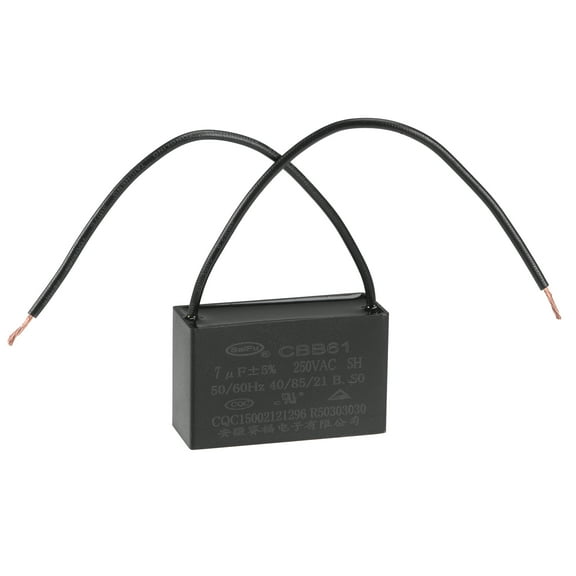 Uxcell 7uF 250V AC 2 Wires CBB61 Ceiling Fan Capacitor 1 Pack