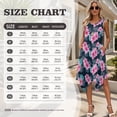 thumbnail image 7 of KUIFORTI Pink Hibiscus Matching Couple Outfits Spring Women's Casual Dresses & Men's Hawaiian Shirt Fashion Clothing with Soft Fabric for Summer Vacation Trip, 7 of 7