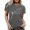 Grey, variant on Womens Athletic Tops Women Running Shirt Athletic Shirts Pack Women V Neck Shirts Shirt Tech T Ladies Long Sleeve Spandex Summer Tops for Leggings Short Blue S