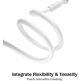 thumbnail image 2 of Cama blanca con soporte para teléfono móvil de 80 cm con brazo largo de cuello de cisne flexible Rotación ajustable de 360 ​​​​° para Samsung Huawei (4 - 6.5 pulgadas), 2 of 5