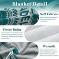 thumbnail image 5 of Football Blanket Personalized Gifts for Mens Womens Boys Team Color Throw Blanket Soft Lightweight Flannel Blanket Decor for Sofa Bed 80"x60", 5 of 6
