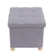 thumbnail image 2 of Taburete de silla de almacenamiento MDF y tejido Caja de almacenamiento plegable Asiento cuadrado Reposapiés de silla Reposapiés de silla y cubo de asiento Perfecto para uso ANGGREK Otros, 2 of 8