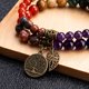 thumbnail image 4 of Pulsera de cuentas semipreciosas para mujer – Árbol de la vida y abalorio de hojas Pulsera elástica de cristal Reiki curativo energético (juego de 2 pulseras de siete chakras) TUNC Sencillez, 4 of 5