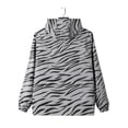 thumbnail image 6 of Stamzod Windbreaker Jackets for Men Long Sleeve Hooded Reflective Jacket Outdoor Night Cycling Running Safety Coats Gray W M, 6 of 9