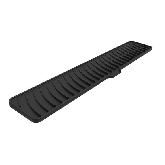 ievspot 1 Pcs Silicone Drain Pad Faucet Mat,Anti-Slip Quick Drying Soap Sink Mat,Spill-Proof Countertop Protector Kitchen Utensil Holder