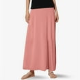 thumbnail image 3 of Weiqiqre Summer Skirts for Women Boho Flod Over Long Maxi Skirt Elastic High Waisted Long Skirts for Women, 3 of 8