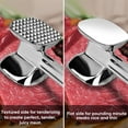 thumbnail image 5 of FZFLZDH Meat Tenderizer Mallet Tool/Hammer/Pounder, Stainless Steel for Tenderizing, Flattening & Pounding Venison, Pork, Veal, Lamb, Chicken, Steak, Turkey Poultry, Solid Metal Construction, 5 of 5