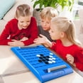 thumbnail image 5 of Juego de Mesa de Estrategia Flip Chess, Juego de Mesa Portátil Interactivo para Padres e Hijos, Juego Mental para Viajes Familiares A Casa, 5 of 5