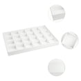 thumbnail image 2 of Unique Bargains PU Leather Jewelry Organizer Trays with Removable Dividers for Drawers White-24 Grid Tray, 2 of 7