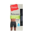 thumbnail image 2 of Hanes Mens Underwear Briefs, 3-Pack, Performance Stretch Boxer Brief Underwear, Moisture Wicking, 2 of 7