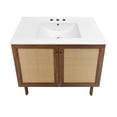 thumbnail image 6 of Classe 36" Freestanding Bathroom Vanity in Brown Oak with 3-Hole Widespread Sink Top, 6 of 8
