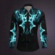 thumbnail image 1 of Camisetas casuales Harajuku para hombre camisetas coloridas con estampado 3D abstracto para hombre y mujer camisetas de manga larga con solapa para exteriores para hombre, 1 of 6