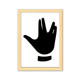 thumbnail image 1 of Cuadro de madera decorativa A4 Gesto patron negro silueta, 1 of 3