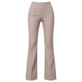 thumbnail image 4 of Dress Pants Women High Waisted Stretch Office Work Pants Petite Flared Gym Yoga Slacks Twill Elastic Waist with Side Pockets Trousers, 4 of 9