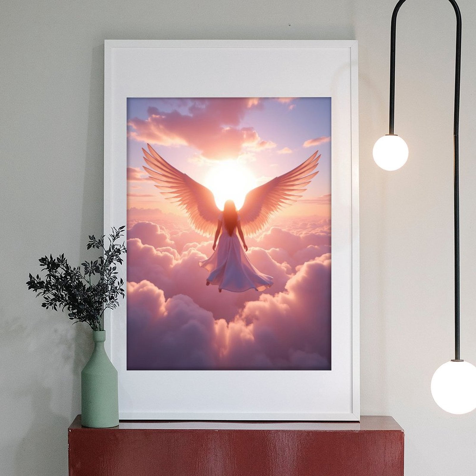 Diamond Art Kits for Adults - 5d Angel In Clouds With Sunlight Diamond Painting for Adults, Diamond Art for Adults Beginners, Diamond Painting Kits for Adults for Home Wall Decor
