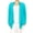 Aqua, variant on Women's Plus Size Long Sleeves Loose Fit Solid Open Cardigan