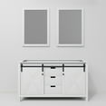 thumbnail image 4 of Lexora Home Marsyas 60" Double Vanity with Mirrors in White, 4 of 9