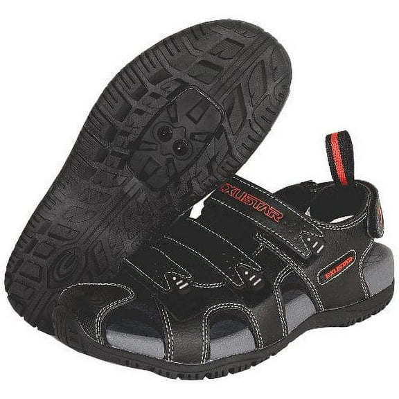 Exustar E-SS503 Clipless Sandals, Black, 39-40 Euro or 6-7.5 US