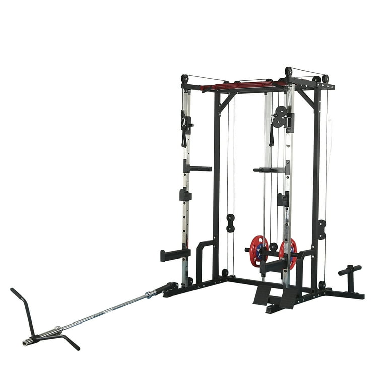 Best Power cage with LAT PullDown and Weight Storage Rack Optional Weight Bench 1400 lb Capacity Power Rack for Home and Garage Gyms Multiple