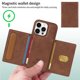 thumbnail image 3 of For iPhone 14 Pro Magnetic Case BETOPNICE Leather Phone Cover Kickstand with Detachable Card Bag - G, 3 of 5