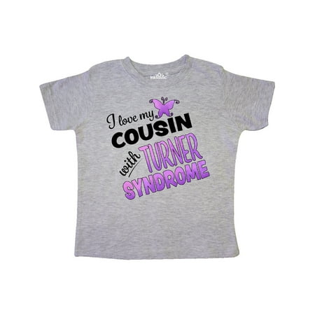 

Inktastic I Love my Cousin with Turner Syndrome Gift Toddler Boy or Toddler Girl T-Shirt