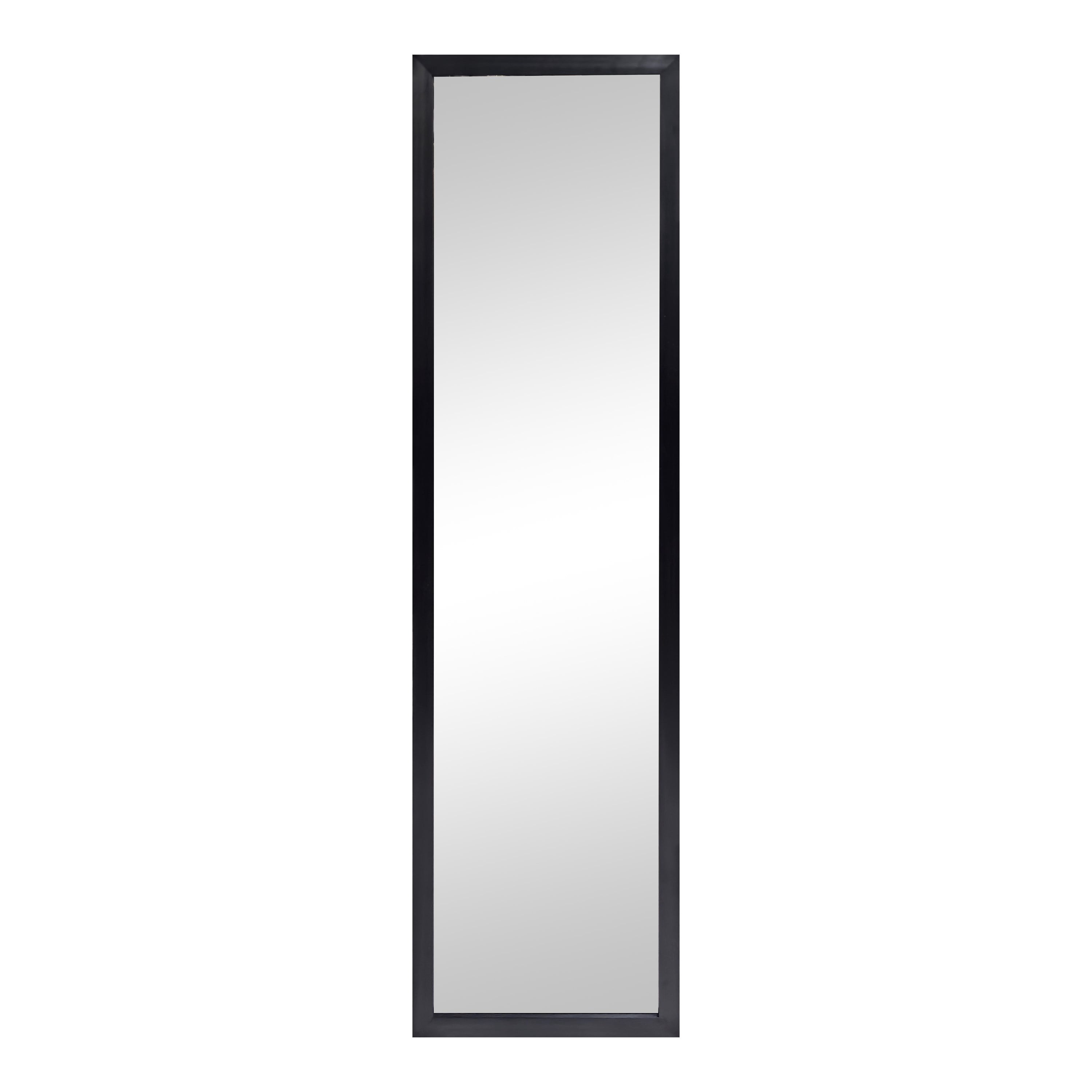 Mainstays 13x49 Black Rectangle Large Wall Mirror for Bathroom or Living Room