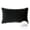 Black, variant on Phantoscope Velvet Series Pom Pom Rectangle Decorative Throw Pillow, 12" x 20", Black, 1 Pack