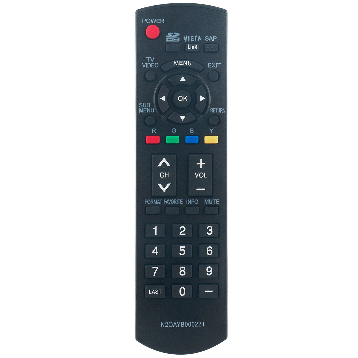 N2QAYB000100 Replace Remote for Panasonic TV Viera TC-32LX85 TC-37LZ85  TH50PZ700 - Walmart.com