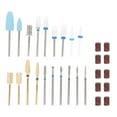 thumbnail image 3 of Juego de puntas para lijadora de uñas, 19 Uds. De brocas para pulir uñas + 10 Uds. De bandas de lijado, 3 of 8