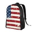 thumbnail image 2 of Honeii Vintage American Flag Print Laptop Backpack for Work, College, Travel, Daily Backpacks for Men Women, Sport Rucksack,Computer Bag, 2 of 8