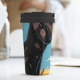thumbnail image 6 of Picia Whimsical Cartoon Cow Pattern 500ml Carry Insulated Coffee Mug, Stainless Steel Travel Mug with Hidden Handle, Leak-Proof for Car, Office, Home, and Outdoor Use, 6 of 8