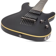 Schecter Demon 7 Series 7-String Electric Guitar - Aged Black Satin