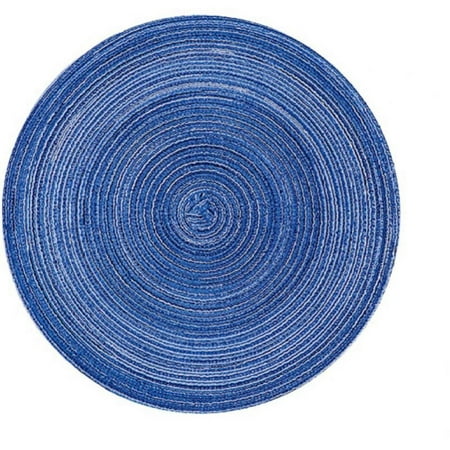 

Round Braided Placemats 7 Inch Round Table Mats for Dining Tables Hand Woven Heat Resistant Place mats