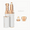 White, variant on 2-in-1 rechargeable eyebrow and face hair removal device, electric hair removal device, LED light, painless design, suitable for peach-colored skin