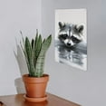 thumbnail image 7 of JEUXUS Raccoon Water Cute Metal Art Hanging Sign 8*12in 8x12in, 7 of 7