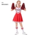 thumbnail image 4 of 110cm red Ropa de porristas para niños, calcetines sin mangas de fútbol para bebé, vestido de porristas para mujer, 4 of 4