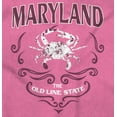thumbnail image 2 of Cute Maryland Crab Floral Flowers MD Women's Plus Size Graphic Tee Brisco Brands 2X, 2 of 3