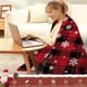 thumbnail image 5 of Oioii Cozy Soft Fleece Throw Blanket - Ultra Soft and Warm Blankets, Christmas Comfy Throw Blanket for Couch, Gift for Bed,Sofa,Chair,Camping and Travel, 5 of 6