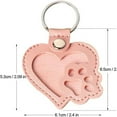 thumbnail image 3 of PuSpu Pet Paw Leather Keychain – Home Decoration & Kitchen Utensils Inspired Memorial Gift for Dog Cat Hair Keepsake, 2.3" Cute Bag Charm, 3 of 6