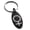 Black, variant on Stainless Steel Solar System Planetary Venus Engraved Small Oval Charm Keychain Keyring