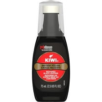 Kiwi Instant Polish, Black, 2.5 oz (1 Bottle with Sponge Applicator), Pack of 1