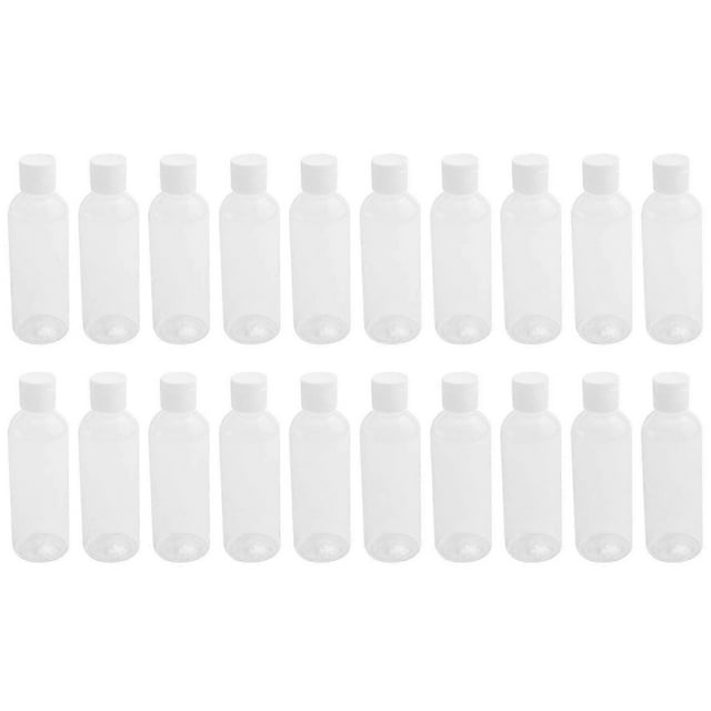 20 Pieces 100ml Plastic shampoo bottles Plastic Bottles for Travel Container for Cosmetics Lotion