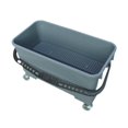thumbnail image 1 of Cubo para fregona con escurridor, cubo portátil, rectangular resistente con ruedas para oficina, hotel, hogar, restaurante Gris, 1 of 8
