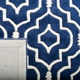 thumbnail image 6 of SAFAVIEH Chatham Xanthia Geometric Wool Area Rug, Dark Blue/Ivory, 5' x 8', 6 of 10